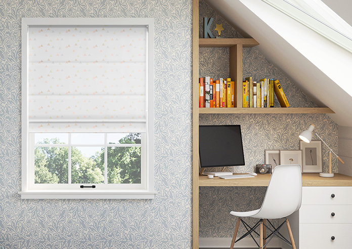 Faceted, Marshmallow - Twist&Fit Roman Blind - Image 3